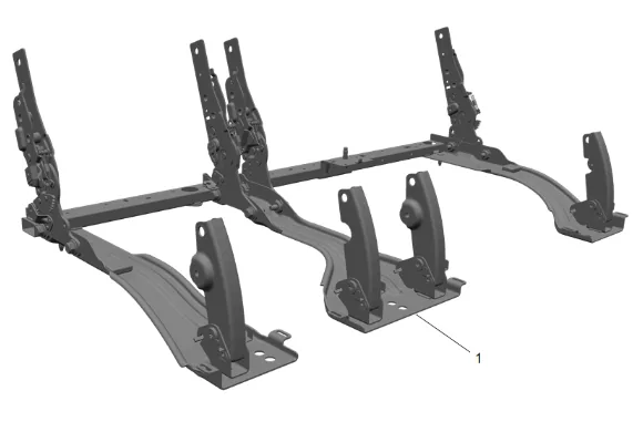 3rd Row Seat Riser Replacement (Power) — figure 27