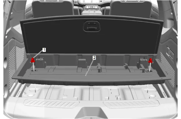 Folding 3rd Row Seat Module Replacement — figure 1