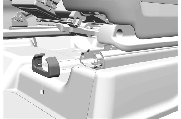 Front Seat Adjuster Track End Cap Replacement — figure 1