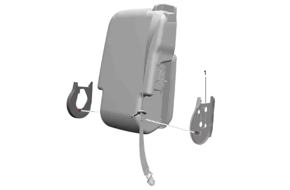 Front Seat Back Cover and Pad Replacement - Center — figure 6