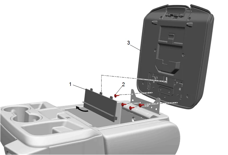 Front Seat Back Cover and Pad Replacement - Center — figure 10