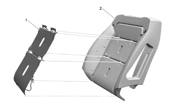 Front Seat Back Heater Replacement — figure 3