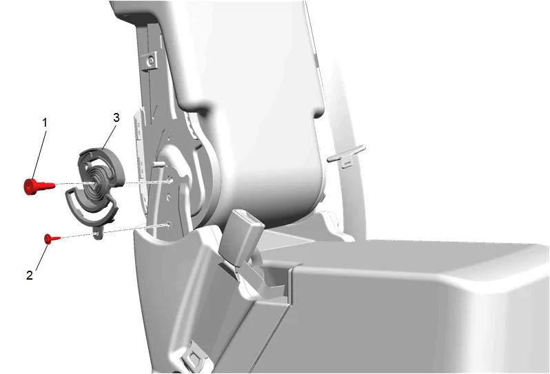 Front Seat Center Armrest Replacement — figure 3