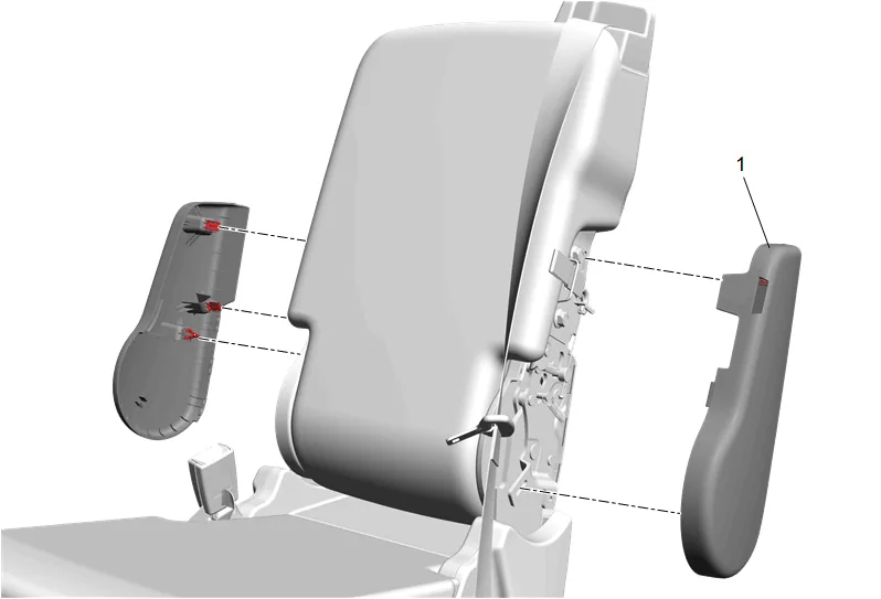 Front Seat Cushion Center Frame Replacement — figure 2