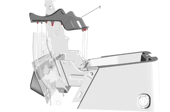 Front Seat Cushion Center Frame Replacement — figure 7