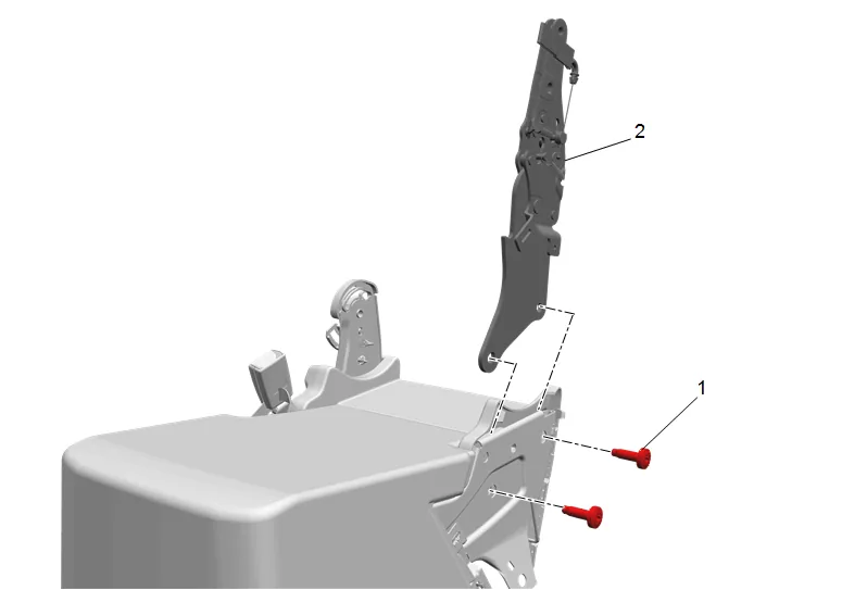 Front Seat Cushion Center Frame Replacement — figure 11