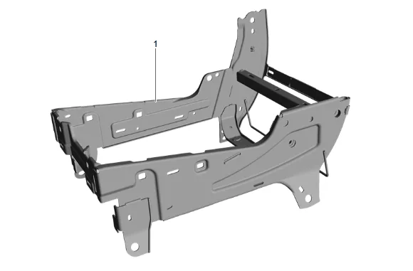 Front Seat Cushion Center Frame Replacement — figure 13