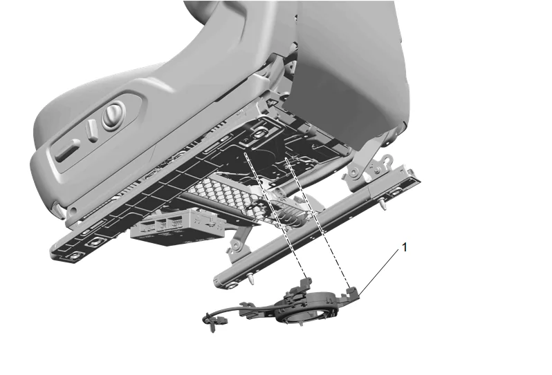 Front Seat Cushion Cover and Pad Removal and Installation — figure 3