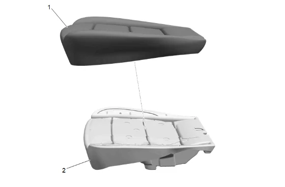 Front Seat Cushion Cover and Pad Replacement — figure 2