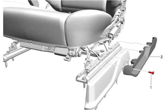 Front Seat Cushion Frame Replacement — figure 4