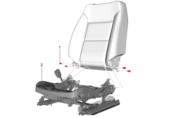 Front Seat Cushion Frame Replacement — figure 5