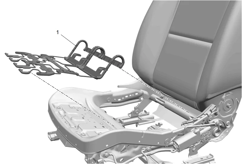Front Seat Cushion Support Replacement — figure 3