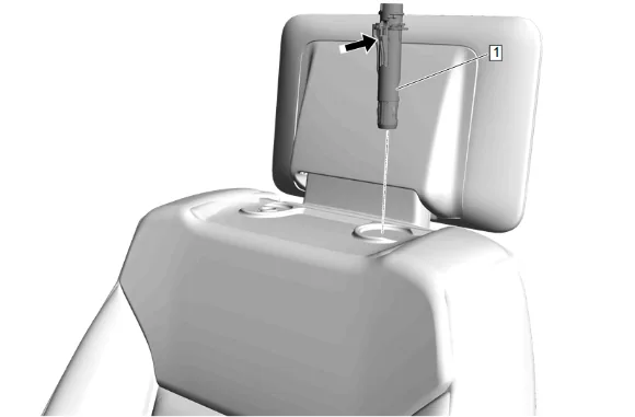 Front Seat Head Restraint Guide Replacement — figure 2