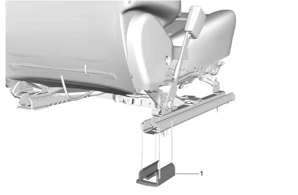 Front Seat Inner Adjuster Rear Finish Cover Replacement — figure 2