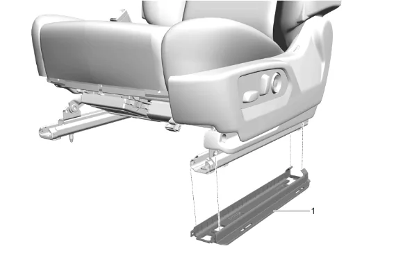 Front Seat Outer Adjuster Rear Finish Cover Replacement — figure 3