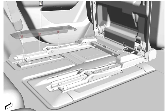 Rear Seat Adjuster Track Finish Cover Replacement — figure 1