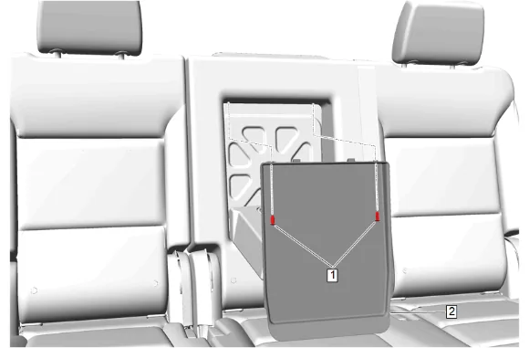 Rear Seat Back Cover and Pad Removal and Installation (60 Percent) — figure 1
