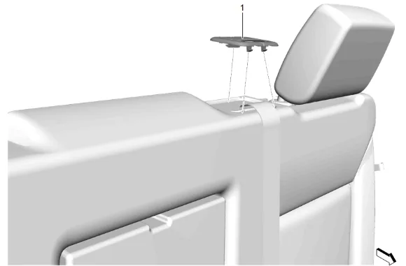 Rear Seat Back Cover and Pad Removal and Installation (60 Percent) — figure 4