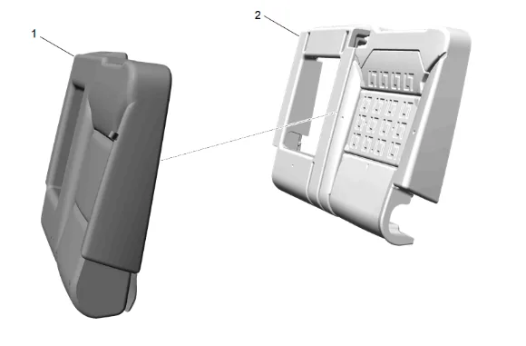 Rear Seat Back Cushion Cover and Pad Replacement (60 Percent) — figure 2