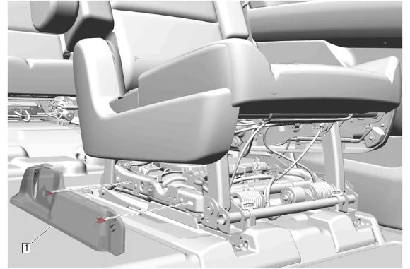 Rear Seat Back Latch Cable Replacement - Inboard (40 Percent, Bucket) — figure 4