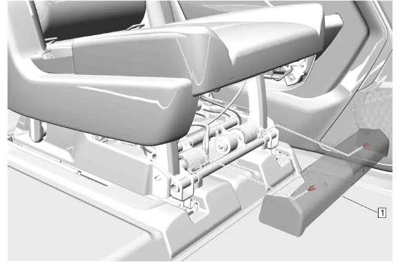 Rear Seat Back Latch Cable Replacement - Outboard (40 Percent, Bucket) — figure 2