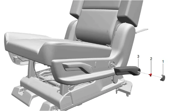 Rear Seat Back Latch Strap Replacement (40 Percent, Bucket) — figure 2