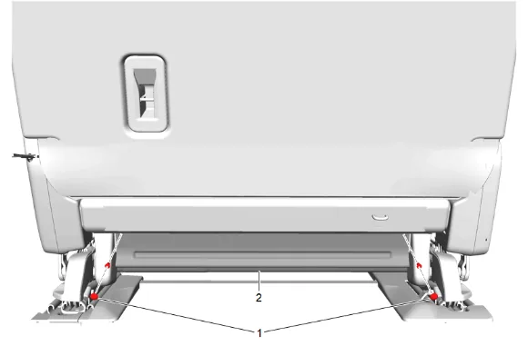 Rear Seat Cushion Cover and Pad Removal and Installation (60 Percent) — figure 6