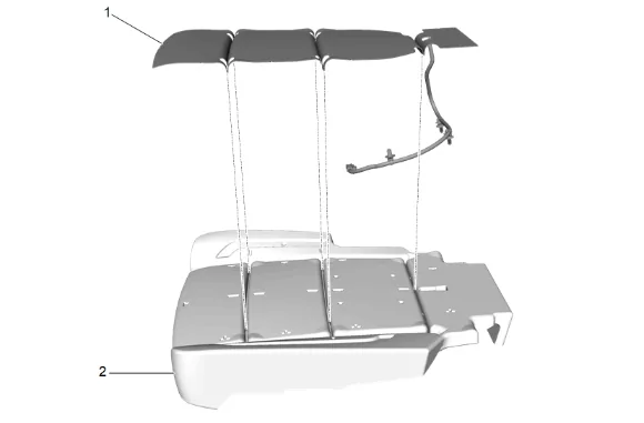 Rear Seat Cushion Heater Replacement (40 Percent, Bucket) — figure 4