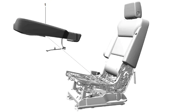 Rear Seat Frame Replacement (40 Percent, Bucket) — figure 2