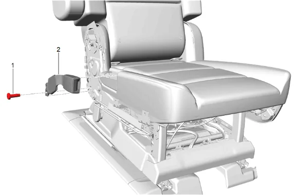 Rear Seat Frame Replacement (40 Percent, Bucket) — figure 6