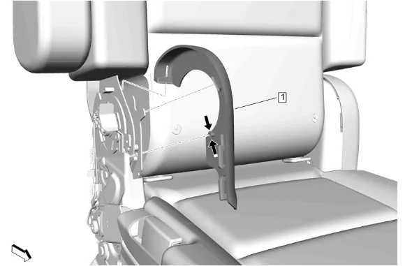 Rear Seat Frame Replacement (40 Percent, Bucket) — figure 23