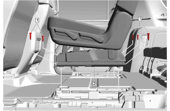 Rear Seat Frame Replacement (60 Percent) — figure 1