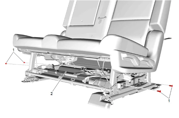 Rear Seat Frame Replacement (60 Percent) — figure 15