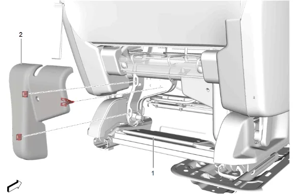 Rear Seat Frame Replacement (60 Percent) — figure 21