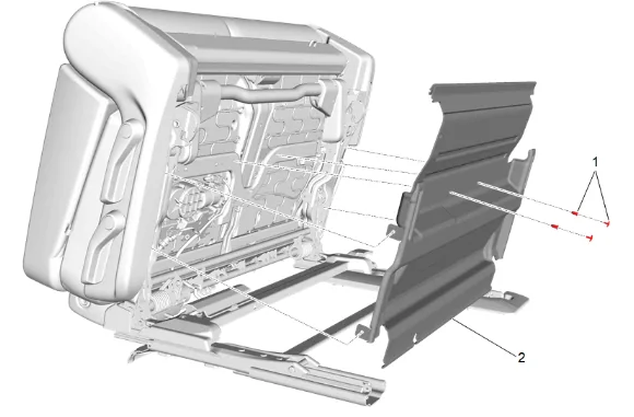 Rear Seat Heater Control Module Bracket Replacement (60 Percent) — figure 8