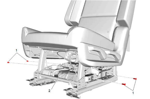 Rear Seat Heater Control Module Bracket Replacement - Left Side — figure 6