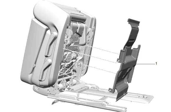 Rear Seat Heater Control Module Bracket Replacement - Left Side — figure 8