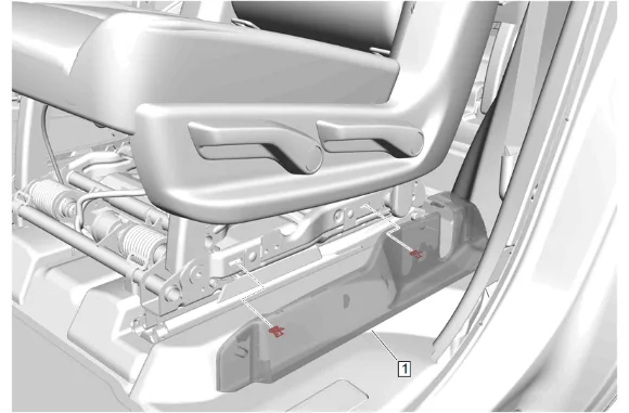 Rear Seat Heater Control Module Bracket Replacement - Right Side — figure 3