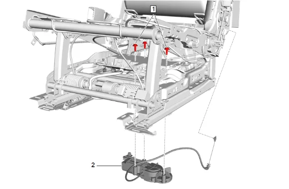 Rear Seat Heater Control Module Bracket Replacement - Right Side — figure 7