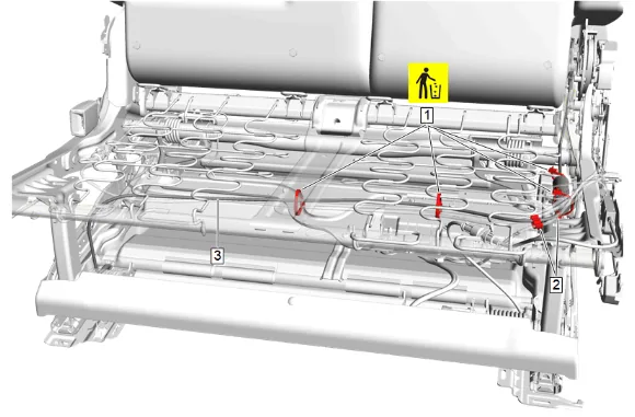 Rear Seat Latch Cable Replacement - Track Release Easy Entry (60 Percent) — figure 5