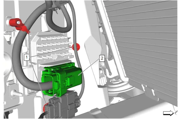 Power Steering Wiring Harness Extension Harness Replacement (Without RC1) — figure 12