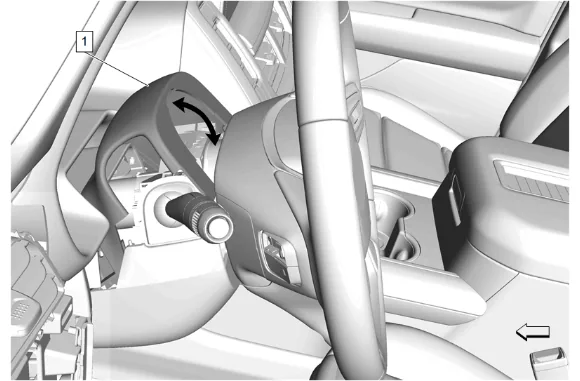 Steering Column Tilt Wheel and Telescope Control Module Replacement — figure 8