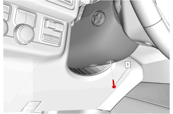 Steering Column Tilt Wheel and Telescope Switch Replacement — figure 5