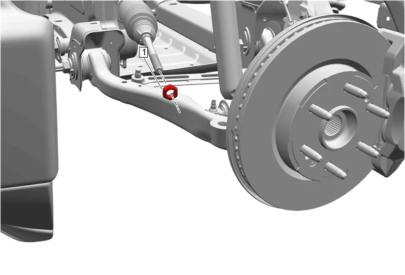 Steering Gear Boot Replacement (Without RC1) — figure 6