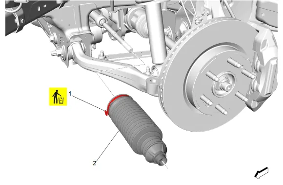 Steering Gear Boot Replacement (Without RC1) — figure 10
