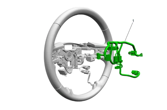 Steering Wheel Horn Switch Wiring Harness Replacement — figure 10
