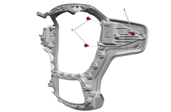Steering Wheel Spoke Cover Replacement — figure 10