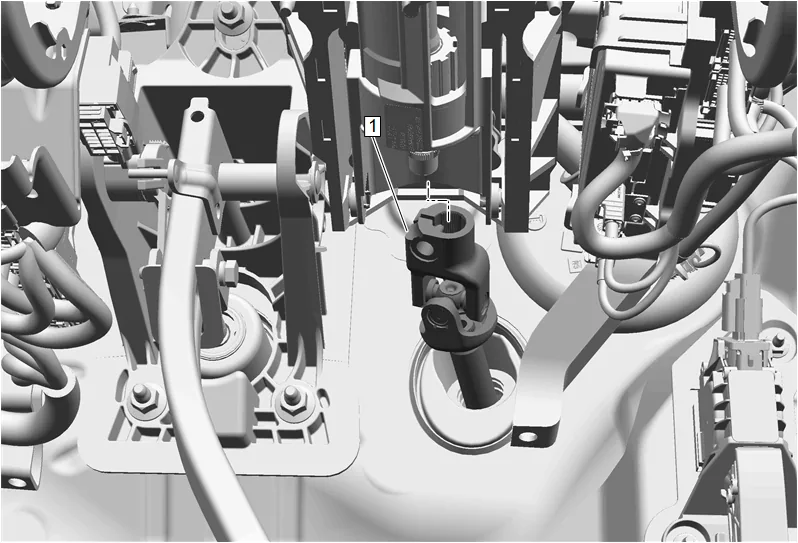 Upper Intermediate Steering Shaft Replacement (LM2) — figure 12