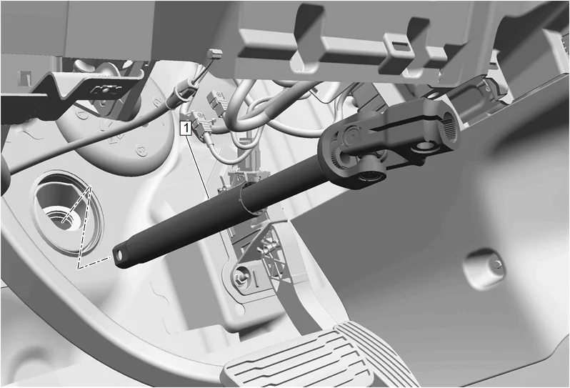 Upper Intermediate Steering Shaft Replacement (LM2) — figure 15