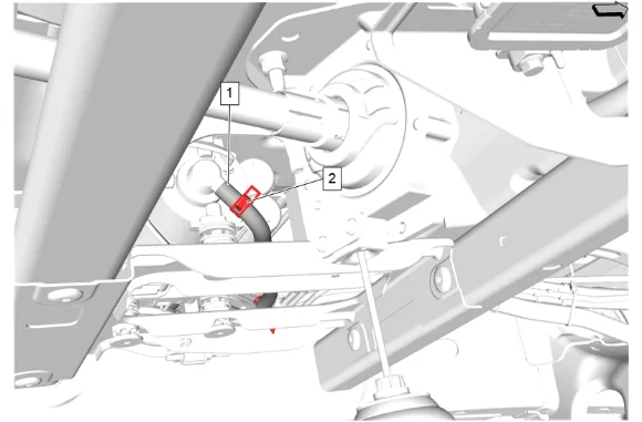 Automatic Level Control Air Compressor Inlet Tube Replacement — figure 1